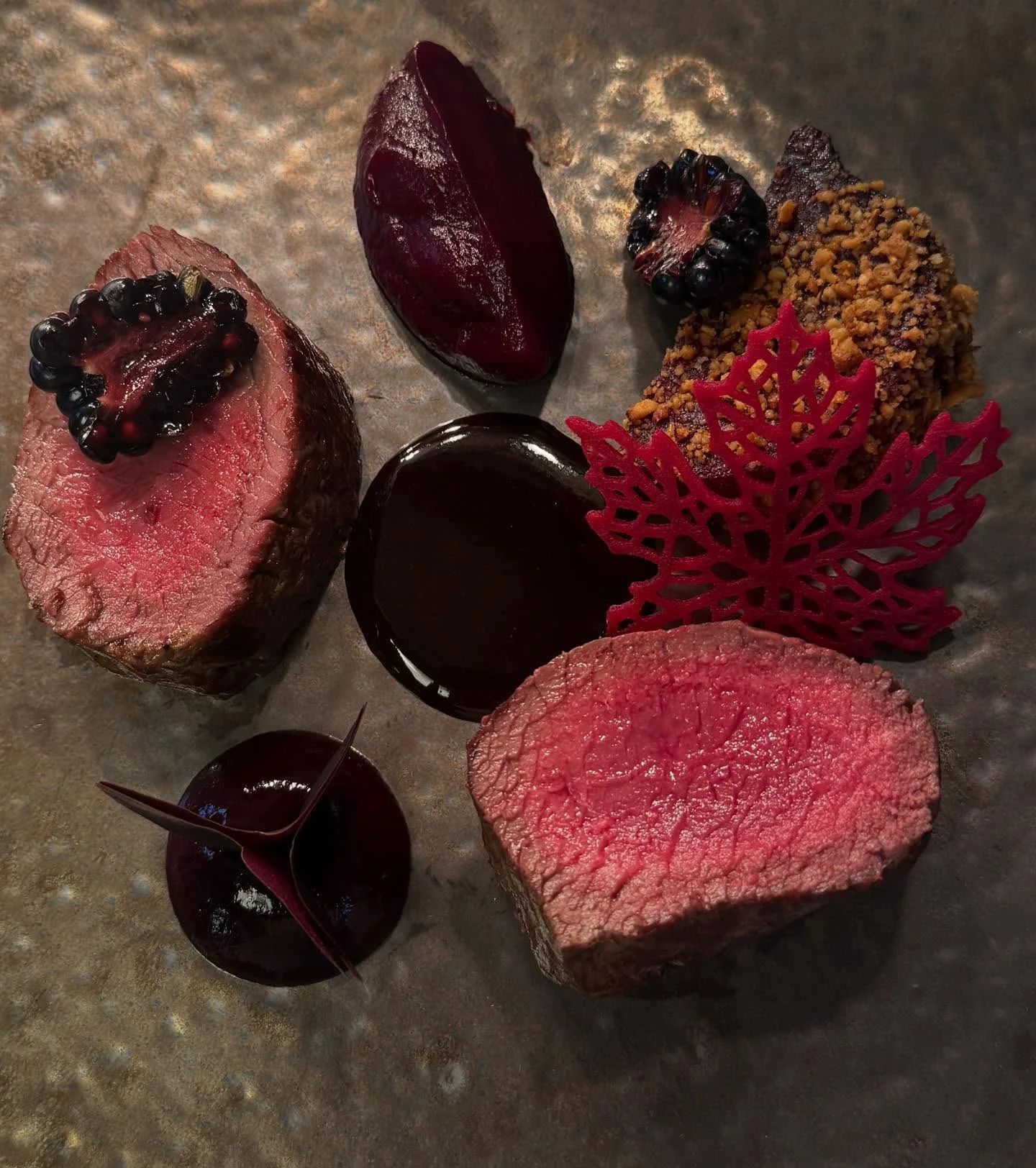 A plated main course